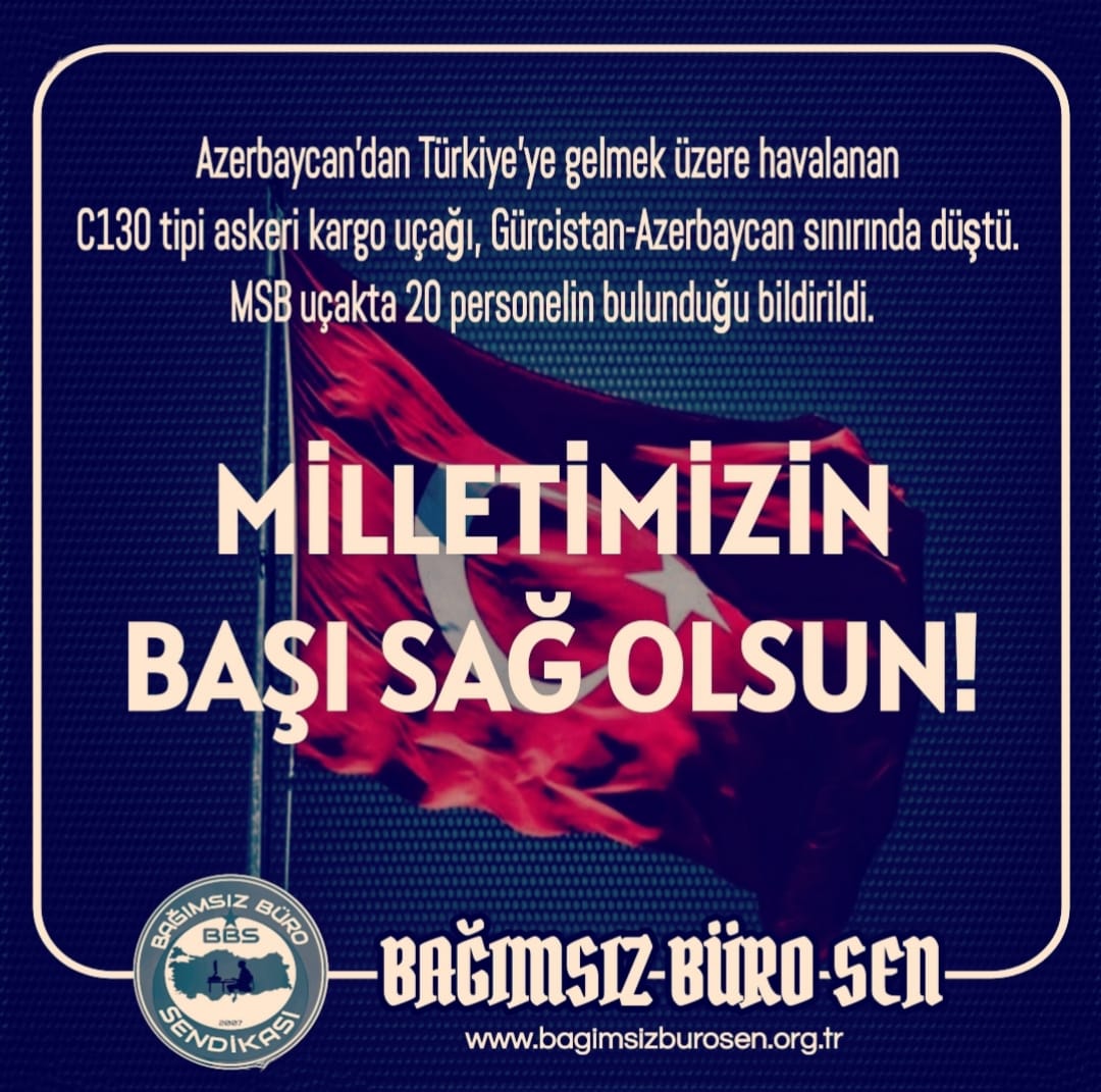 MMİLLETİMİZİN BAŞI SAĞ OLSUN!
