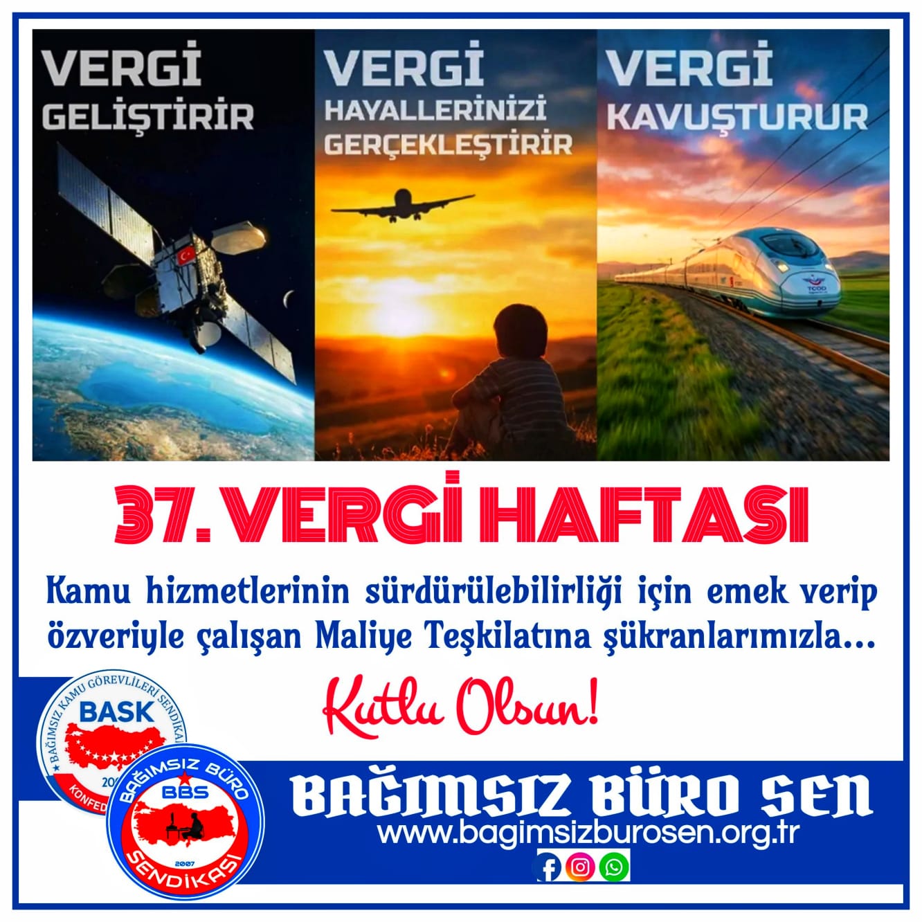 37.VERGİ HAFTASI KUTLU OLSUN!