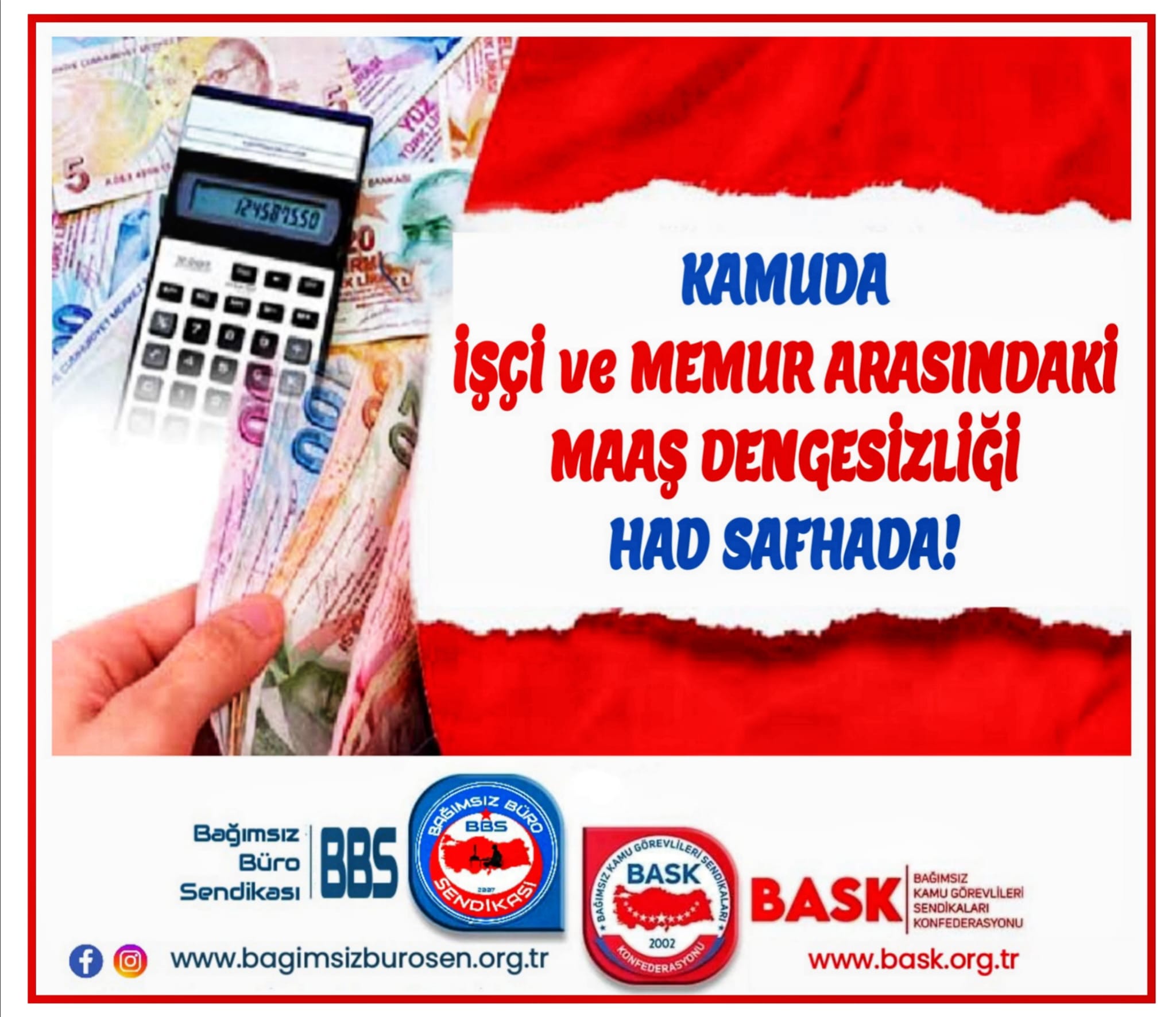 AYNI İŞİ YAPTIĞIMIZ İŞÇİ BENDEN FAZLA ALIYOR" DİYEN MEMUR ARKADAŞIM,