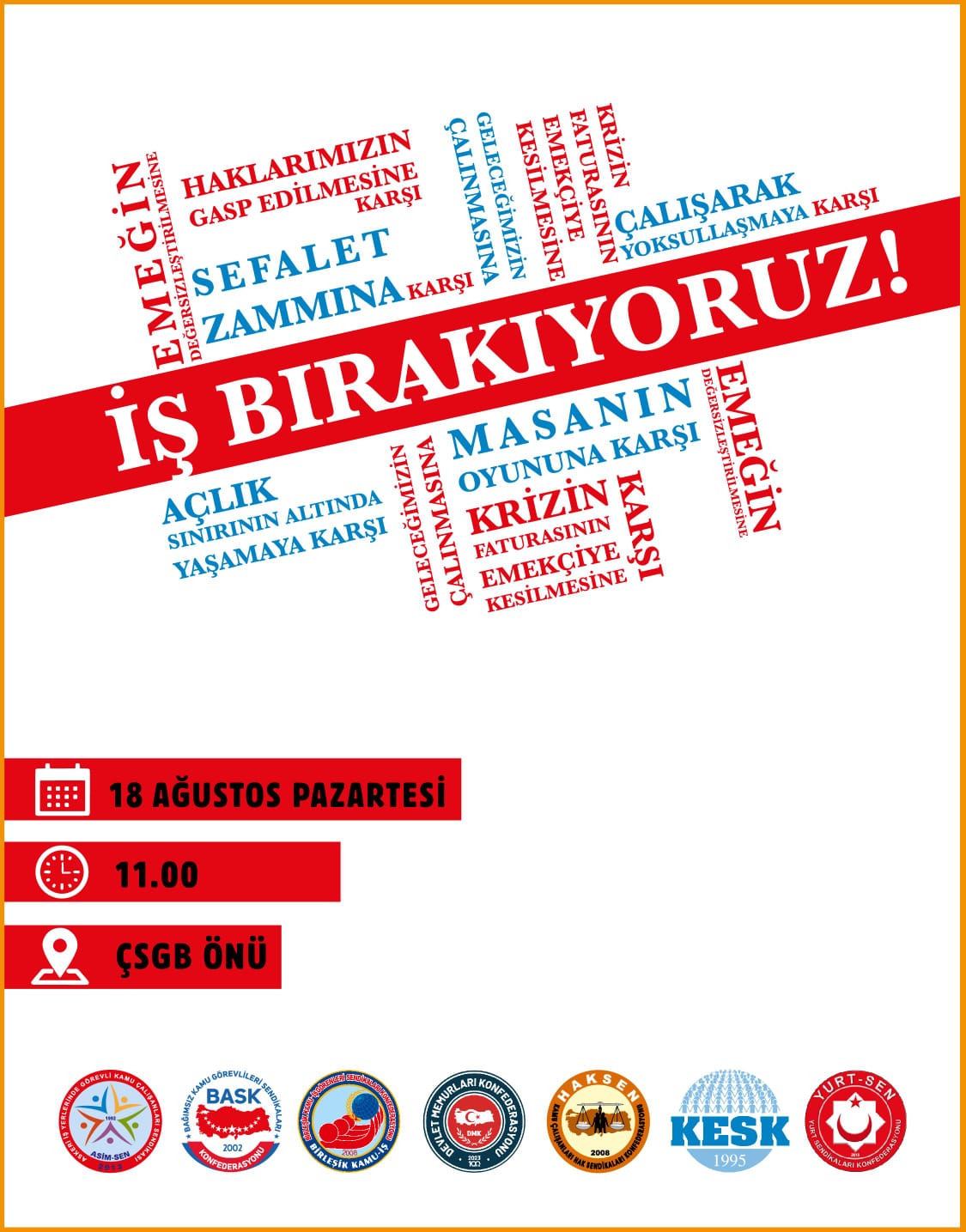 BASK sefalet-zammini-kabul-etmiyoruz-agustosta-is-birakiyoruz